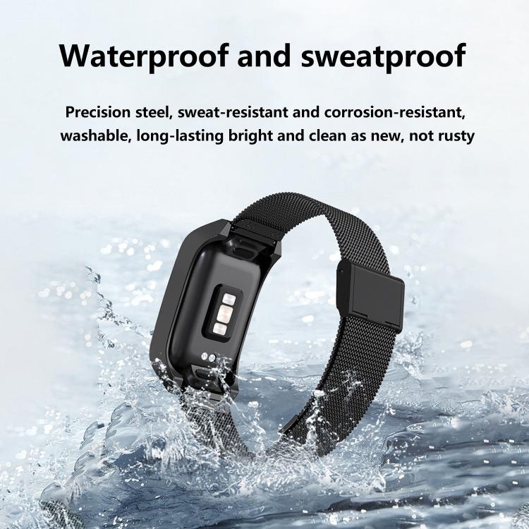 For Xiaomi Mi Band 7 Pro Stainless Steel Frame Integrated Milanese Buckle Metal Watch Band(Silver) - free shipping - PMC TechLife - Order now!
