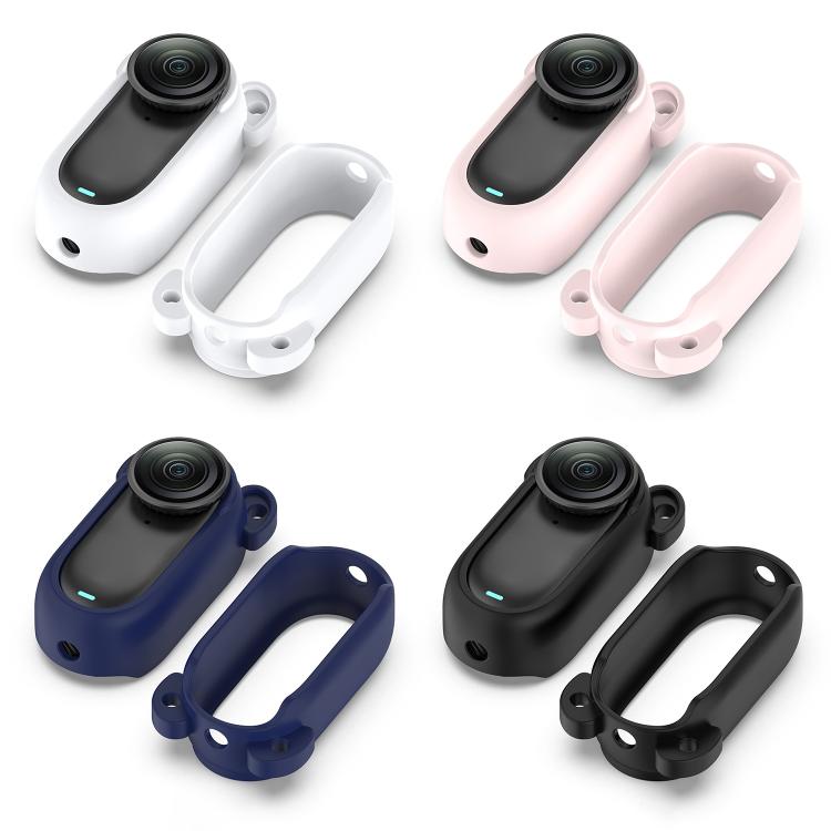 For Insta 360 Go 3S / Go 3 Solid Color Silicone Protective Case(White) - free shipping - PMC TechLife - Order now!
