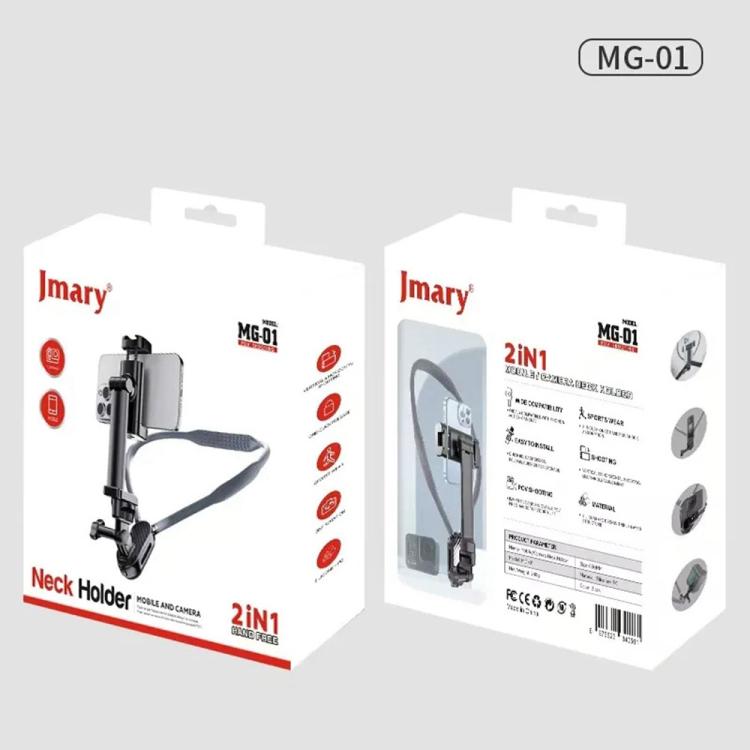 JMARY MG-01 For Phone Action Camera POV / Vlog Selfie Mount Neck Mount Hand Free Holder - free shipping - PMC TechLife - Order now!