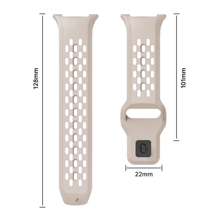 For Samsung Galaxy Watch8 44mm Speed Bezel and Black Reverse Buckle Silicone Watch Band(Beige Silver) - free shipping - PMC TechLife - Order now!