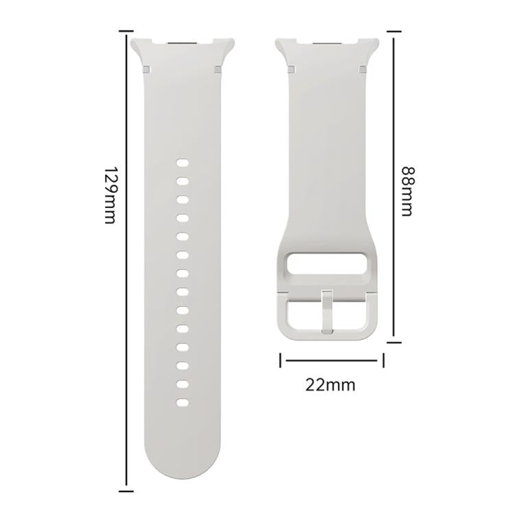 For Samsung Galaxy Watch8 40mm Rhombic Texture Bezel and Solid Color Stitched Silicone Watch Band(Lime White Silver) - free shipping - PMC TechLife - Order now!