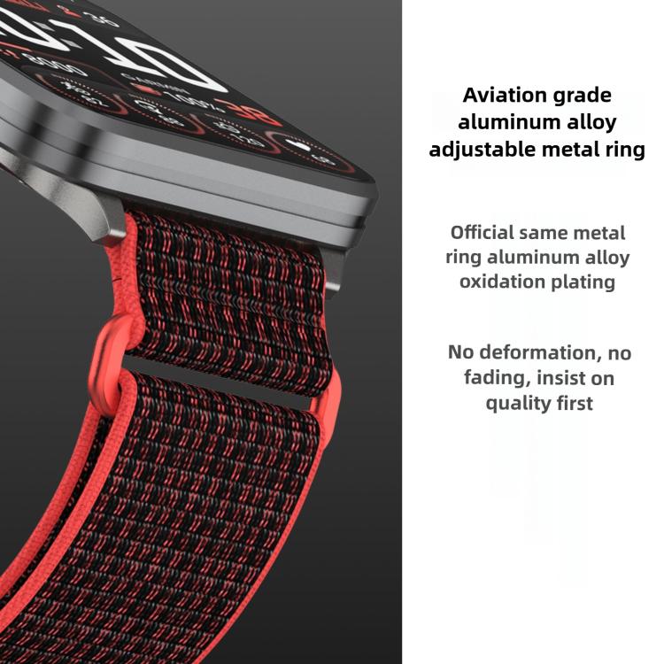 For Garmin Venu X1 Two Section Metal Ring Nylon Hook and Loop Fastener Watch Band(Camel) - free shipping - PMC TechLife - Order now!