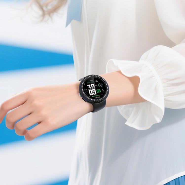 For Google Pixel Watch4 45mm Single Row Diamond Hollow PC Watch Protective Cover(Black) - free shipping - PMC TechLife - Order now!