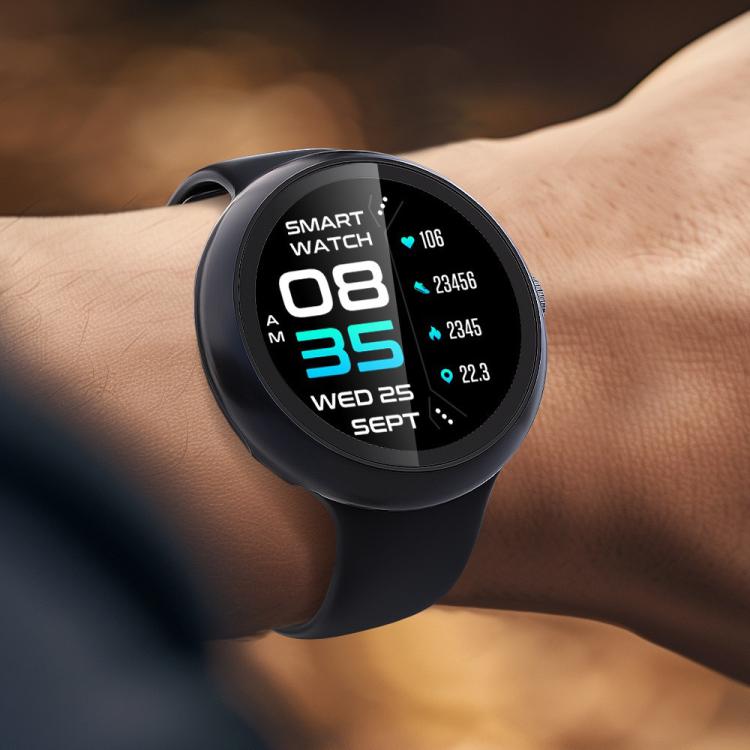 For Google Pixel Watch4 45mm Tempered Film Integrated PC Watch Protective Cover(Black) - free shipping - PMC TechLife - Order now!