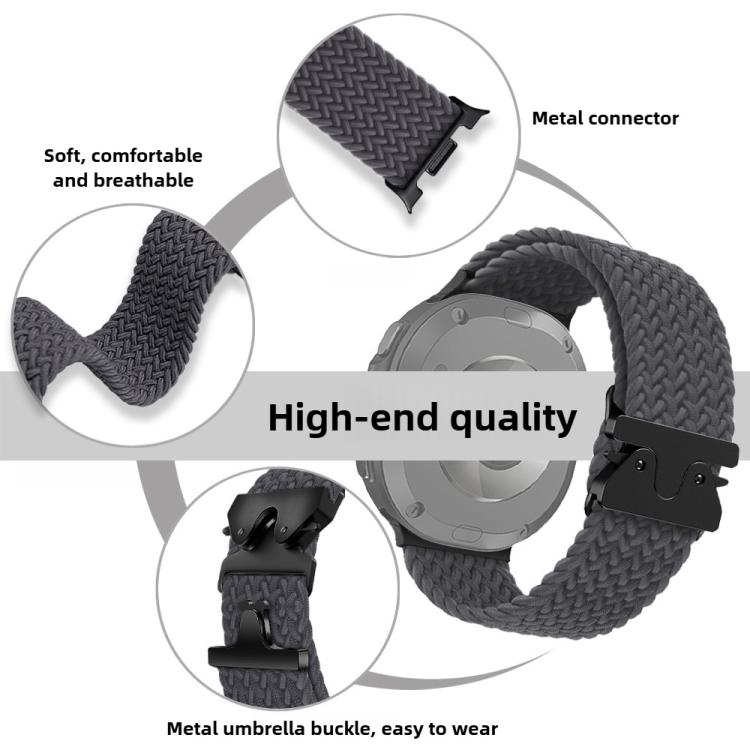 For Samsung Galaxy Watch8 / Watch8 Classic Parachute Buckle Braided Nylon Watch Band(Olive Green) - free shipping - PMC TechLife - Order now!