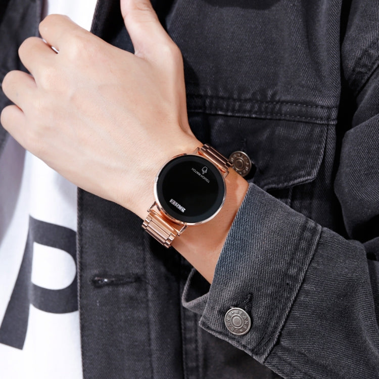 SKMEI 1550 Simple and Stylish LED Touch Screen Men Watch Waterproof Stainless Steel With Electronic Watch(Rose Gold) - free shipping - PMC TechLife - Order now!