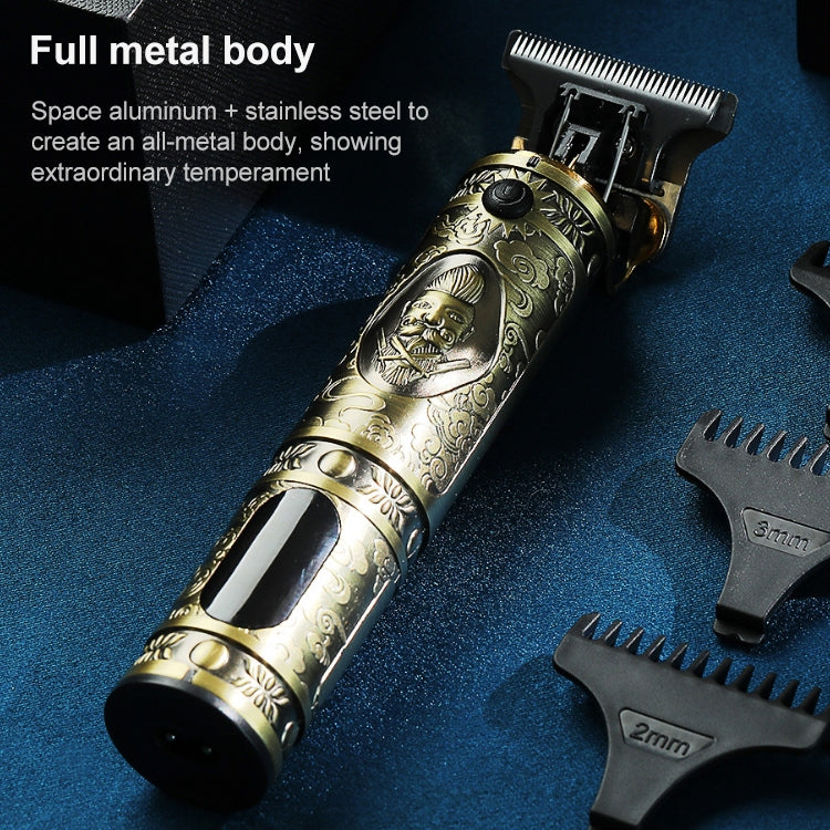 VGR V-228 5W USB Retro Engraving Hair Clipper with LED Digital Display (Silver) - free shipping - PMC TechLife - Order now!