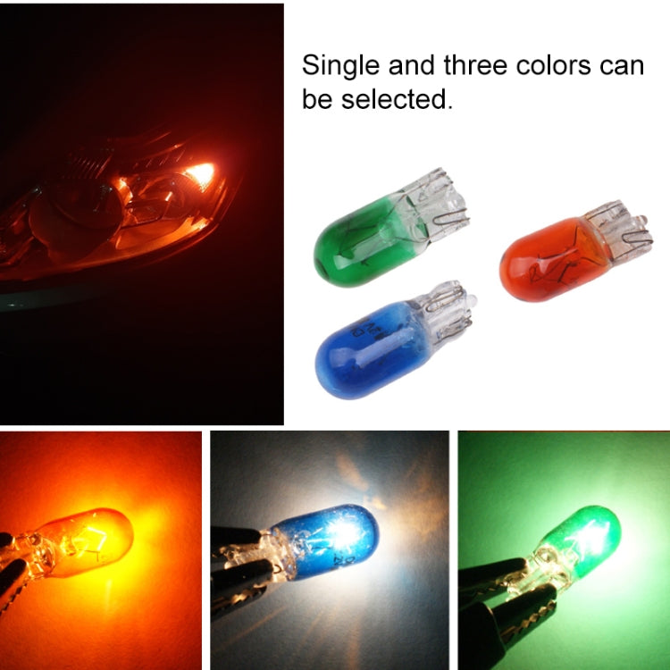 5pcs T10 12v 5w car instrument light reading light(amber) - Instrument Lights by PMC TechLife | Online Shopping South Africa | PMC TechLife | Buy Now Pay Later Mobicred