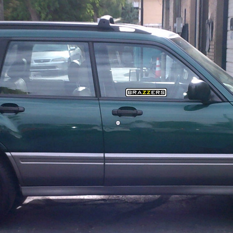 10 PCS BRAZZERS Car Sticker Auto Decals foe Car Styling, Size: 4.9x22.5cm - Decorative Sticker by PMC TechLife | Online Shopping South Africa | PMC TechLife | Buy Now Pay Later Mobicred