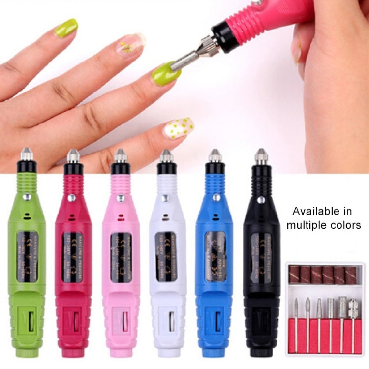 1 Set Power Professional Electric Manicure Machine Pen Pedicure Nail File Nail Tools 6 bits Drill Nail Drill Machine(EU Black) - Grinding Tools & Accessories by PMC TechLife | Online Shopping South Africa | PMC TechLife | Buy Now Pay Later Mobicred