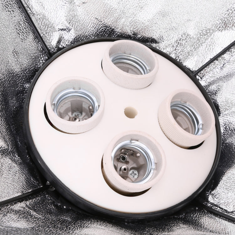 Photo Studio Softbox Kit (Four Socket Lamp Holder + 50 X 70cm Flash Lighting Softbox +2m Light Stand), EU Plug - free shipping - PMC TechLife - Order now!