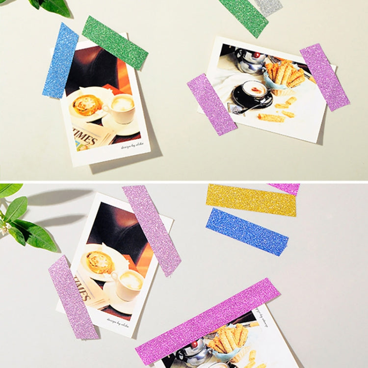 Flash Washi Sticky Paper Tape Label DIY Decorative Tape, Length: 10m(Rose Red) - Tape & Solid glue by others | Online Shopping South Africa | PMC TechLife