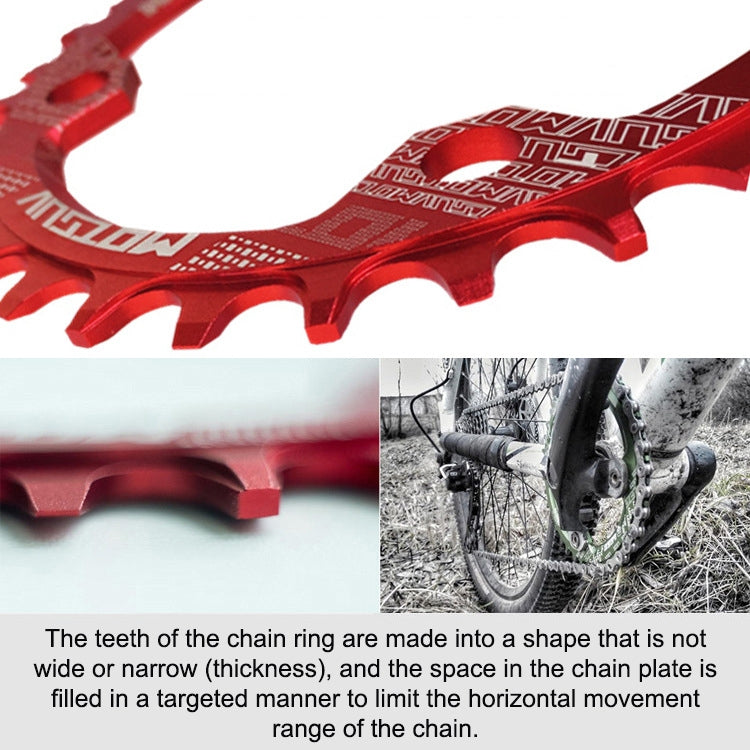 MOTSUV Narrow Wide Chainring MTB Bicycle 104BCD Tooth Plate Parts(Blue) - Bicycle Brake Parts by PMC TechLife | Online Shopping South Africa | PMC TechLife | Buy Now Pay Later Mobicred