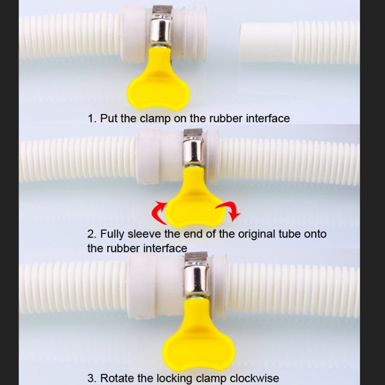 18mm Diameter Plastic Drain Pipe Water Outlet Extension Hose with Clamp for Semi-automatic Washing Machine / Air Conditioner, Size:3m Length - Air Conditioning & Accessories by PMC TechLife | Online Shopping South Africa | PMC TechLife | Buy Now Pay Later Mobicred