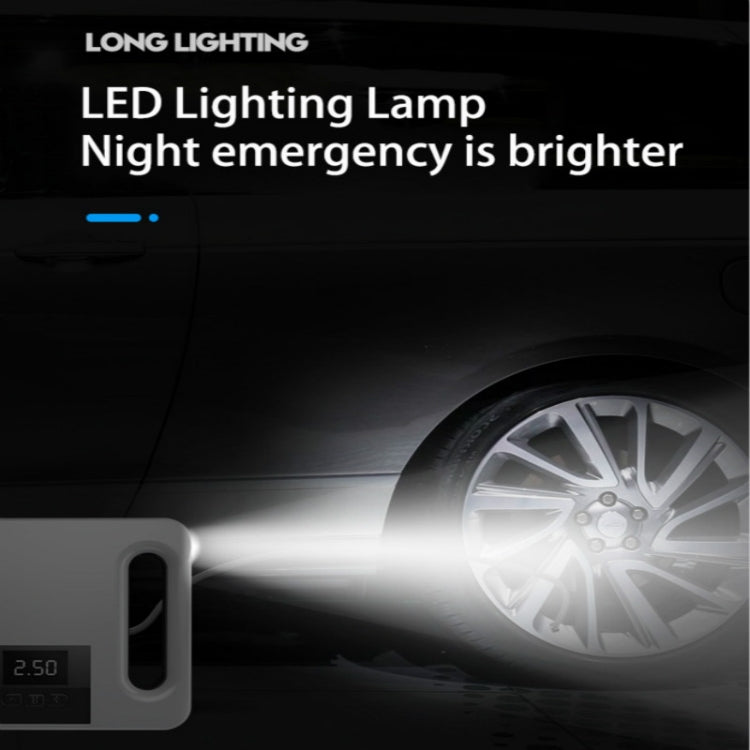 12V Car Air Pump Car Portable Tire Electric Pump, Style:Digital Version (White) - free shipping - PMC TechLife - Order now!