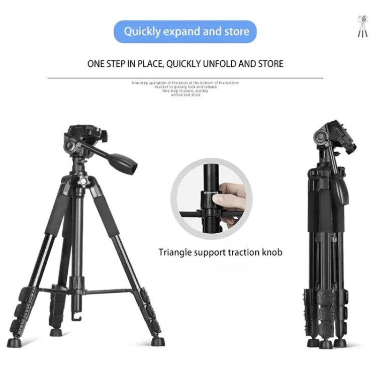 QingZhuangShiDai Q111H Aluminum Alloy Mobile Phone Camera Photography Tripod(Black) - free shipping - PMC TechLife - Order now!