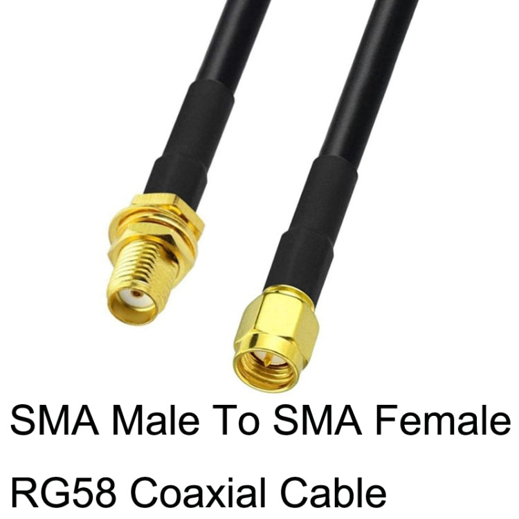 SMA Male To SMA Female RG58 Coaxial Adapter Cable, Cable Length:5m - Connectors by PMC TechLife | Online Shopping South Africa | PMC TechLife