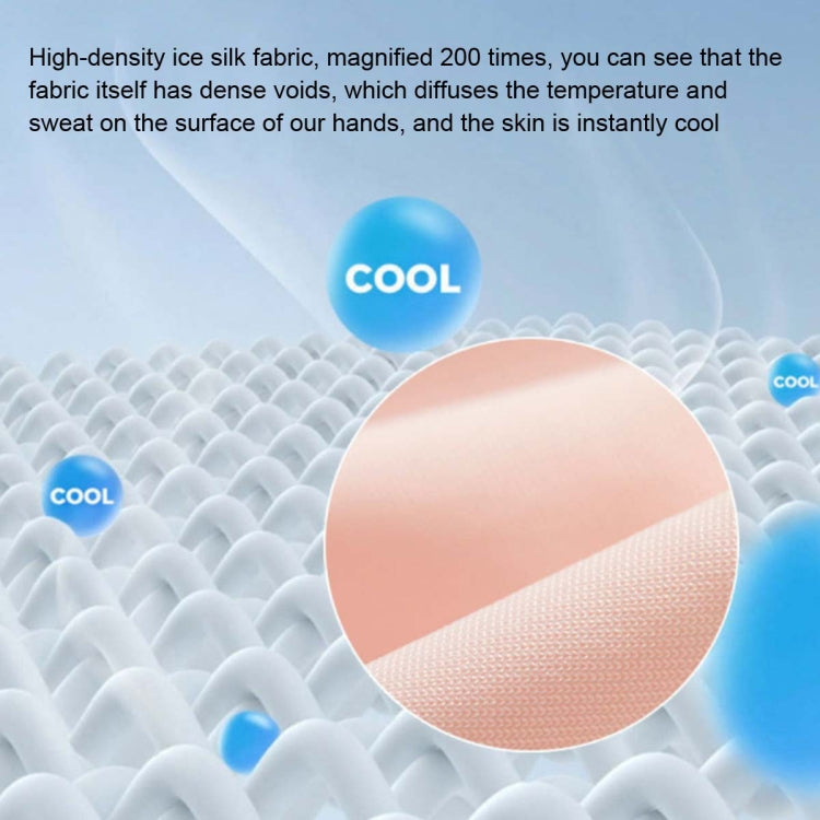Ladies Sunscreen Gloves Half Finger Ice Silk Gloves,Style: Linked Finger(Blue) - Safety Gloves by PMC TechLife | Online Shopping South Africa | PMC TechLife | Buy Now Pay Later Mobicred