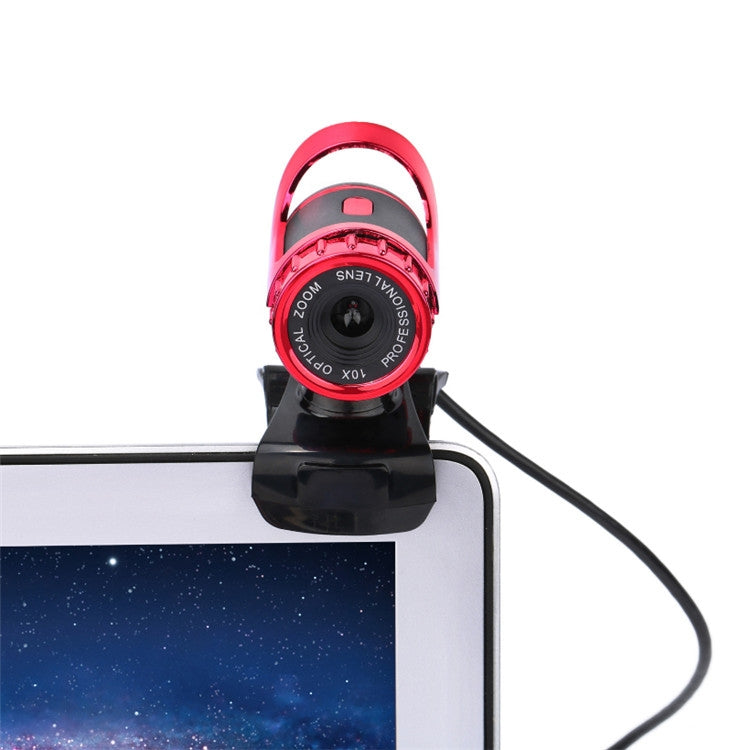 HXSJ A859 480P Computer Network Course Camera Video USB Camera Built-in Sound-absorbing Microphone(Red) - free shipping - PMC Jewellery - Order now!
