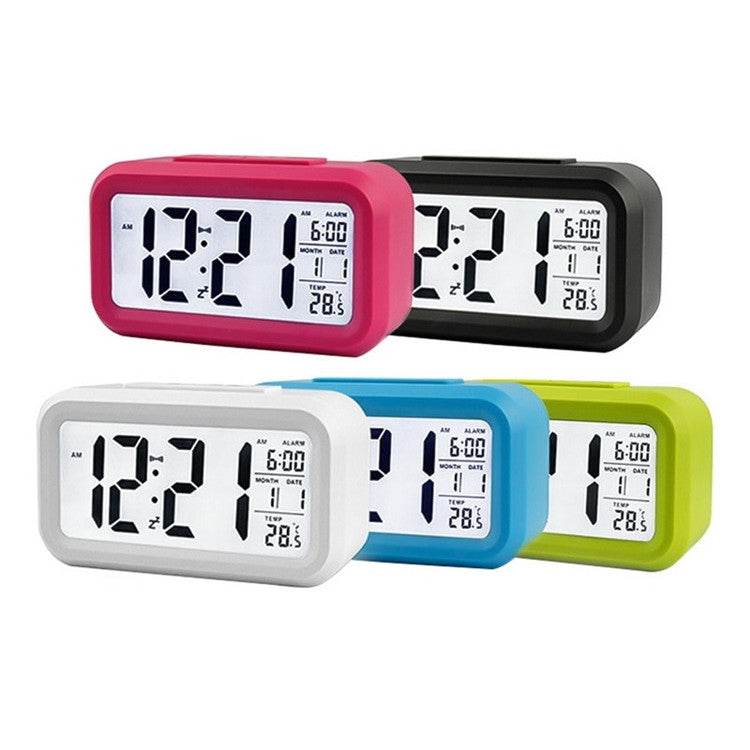 Temperature Type Lazy Snooze Alarm Mute Backlit Electronic Clock(Green) - free shipping - PMC TechLife - Order now!
