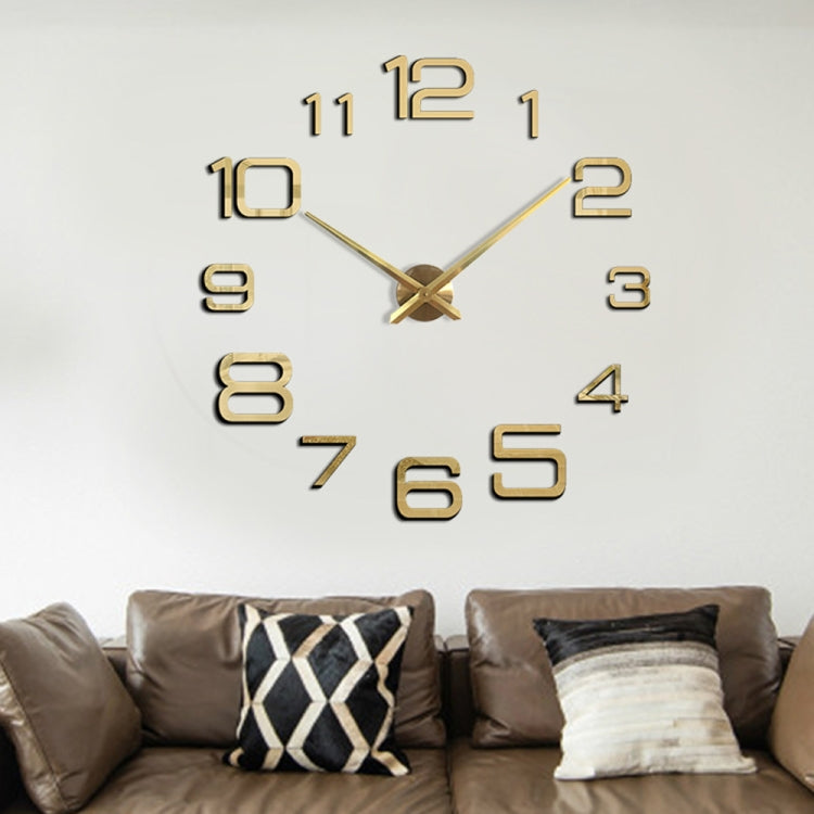 Acrylic Digital Wall Clock Home Living Room Wall Sticker Clock(Black) - DIY Clocks by PMc TechLife | Online Shopping South Africa | PMc TechLife | Buy Now Pay Later Mobicred