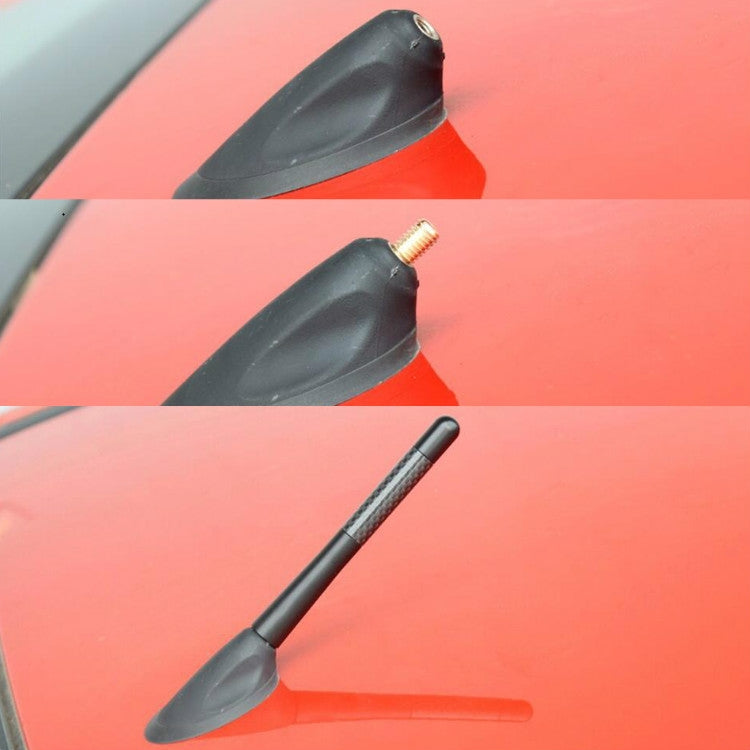 5 PCS Aluminum Alloy Carbon Brazing Antenna Car Decoration Beautiful Antenna Car Roof Antenna Modification(Black) - Aerials by PMC TechLife | Online Shopping South Africa | PMC TechLife | Buy Now Pay Later Mobicred