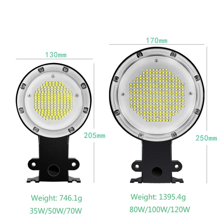 50W LED Outdoor Light Sensing IP65 Waterproof Wall Lamp Garden Courtyard Street Light(White Light) - Street Lights by PMc TechLife | Online Shopping South Africa | PMc TechLife | Buy Now Pay Later Mobicred