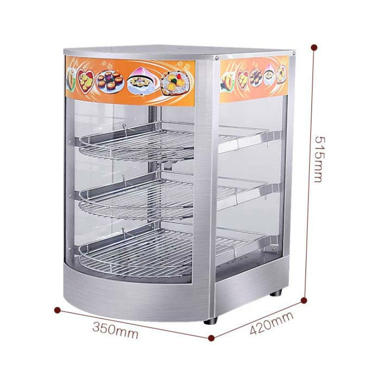 DH-1P Three-layer Electrical Heating Holding Cabinet Egg Tart Pizza Bread Food Heating Constant Temperature Holding Display Cabinet, CN Plug - free shipping - PMC TechLife - Order now!