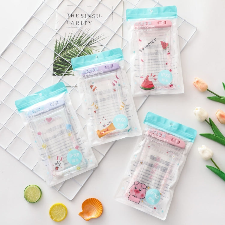 Cartoon Transparent Swimming Inflatable Air Bag Floating Mobile Phone Waterproof Bag, Random Color Delivery - Waterproof Bag by PMc TechLife | Online Shopping South Africa | PMc TechLife | Buy Now Pay Later Mobicred