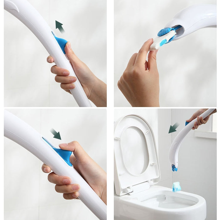 Disposable Toilet Brush Household Toilet Brush with Detergent, Style:Dolphin - Cleaning Tools by PMc TechLife | Online Shopping South Africa | PMc TechLife | Buy Now Pay Later Mobicred