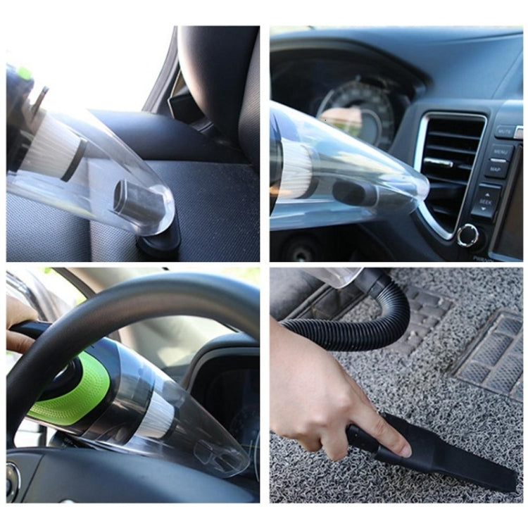 Wireless Car Vacuum Cleaner Handheld Mini Vacuum Cleaner Super Suction Wet And Dry Dual Use Portable Vacuum Cleaner(Transparent+Green) - free shipping - PMC TechLife - Order now!