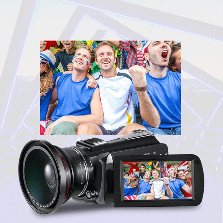 ORDRO AC5 4K HD Night Vision WiFi 12X Optical Zoom Digital Video DV Camera Camcorder, Style:Standard(Black) - free shipping - PMc TechLife - Order now!