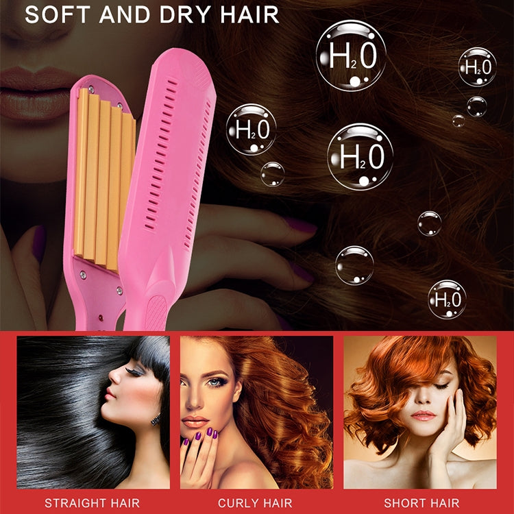 220V Professional Ceramic Corrugated Curling Iron(Blue) - free shipping - PMC TechLife - Order now!