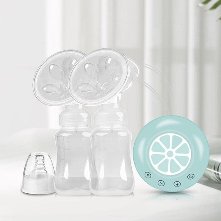 Large Suction Smart Electric Bilateral Breast Pump 12-Speed Silent Breast Pump(Yellow) - Cups & Silicone Nipple by PMC TechLife | Online Shopping South Africa | PMC TechLife