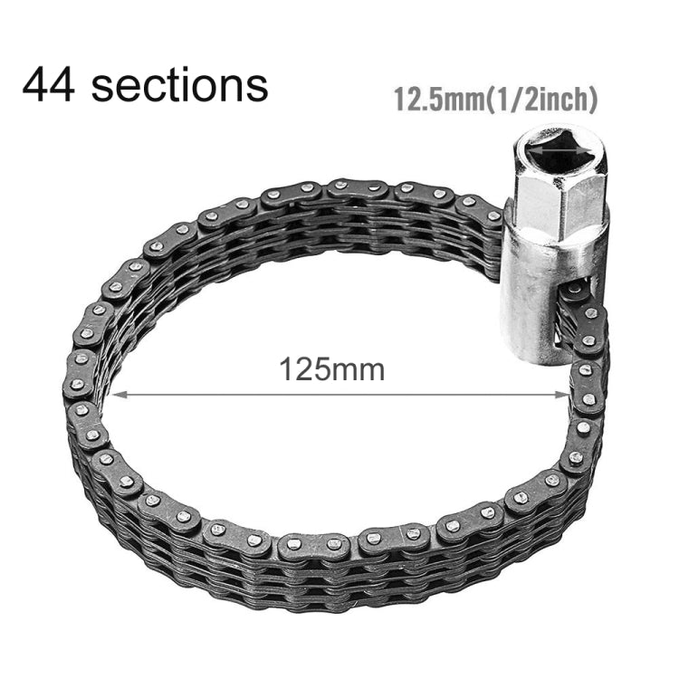 Oil Filter Chain Wrench Spanner Remover Adjustable Auto Repair Tool (44 Sections) - Hand Tool Sets by PMC TechLife | Online Shopping South Africa | PMC TechLife | Buy Now Pay Later Mobicred