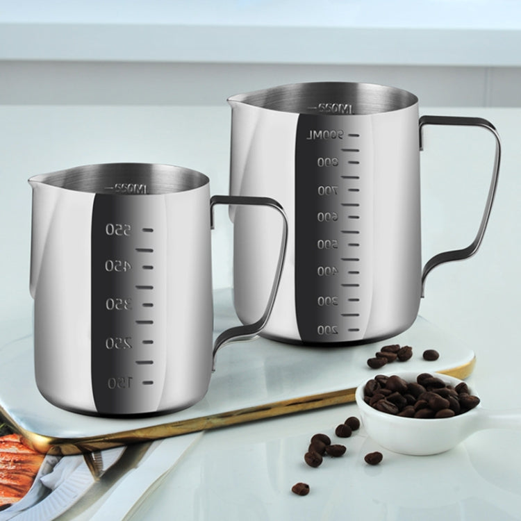 1000ml 304 Stainless Steel Pointed Mouth Etched Cup Graduated Measuring Cup Milk Foam Cup Coffee Pot - Coffee Machine & Accessories by PMC TechLife | Online Shopping South Africa | PMC TechLife | Buy Now Pay Later Mobicred