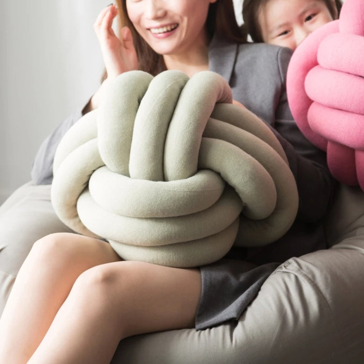 Hand-Made Knotted Ball Pillow, Size: Diameter: 25~30cm(Ma Xing) - free shipping - PMC TechLife - Order now!