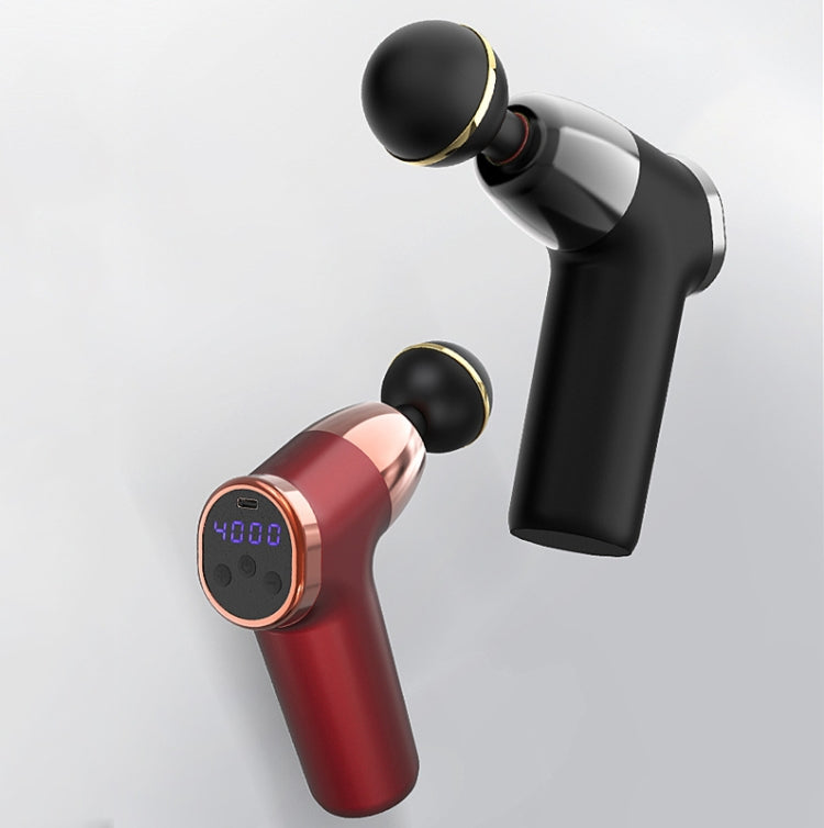 Fascia Gun Pocket Electric Shock Gun Muscle Massage Gun, Specification: LCD Screen 20-speed (Black) - free shipping - PMC TechLife - Order now!