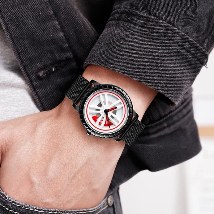 SKMEI 1634 Men Waterproof Watch Fashion Quartz Watch(Black Steel Belt) - free shipping - PMC TechLife - Order now!