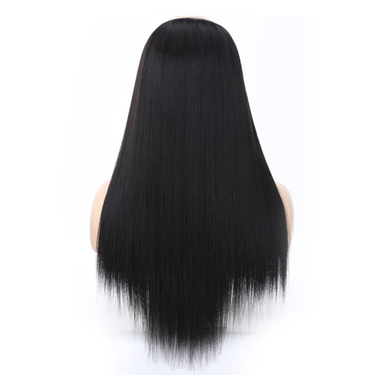Wig Half Headgear Long Straight Hair U-Shaped Wig Headgear, Colour: 5.US-4# Brown Black - free shipping - PMC TechLife - Order now!