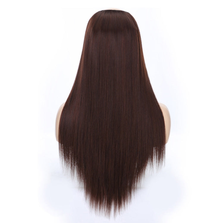 Wig Half Headgear Long Straight Hair U-Shaped Wig Headgear, Colour: 8.US-4M33# Chestnut Color - free shipping - PMC TechLife - Order now!