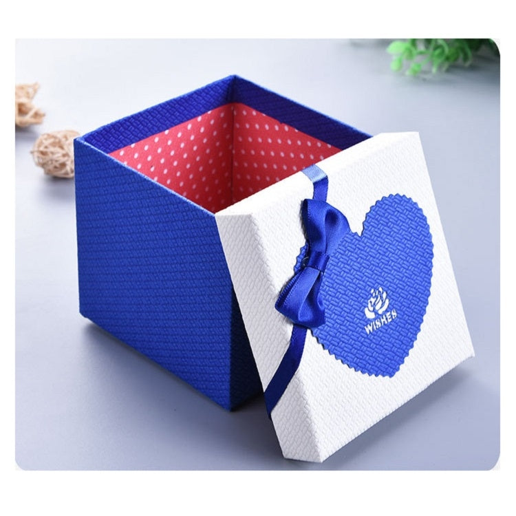 Paper Valentine Day Gift Box With Bow, Specification: 10x10x10cm(Green) - free shipping - PMc TechLife - Order now!