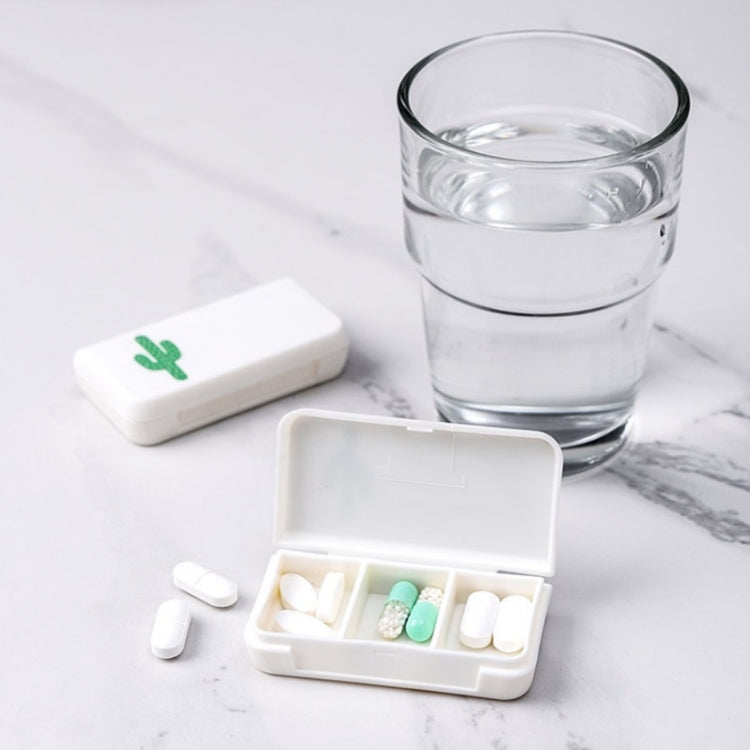 8 PCS Small Portable Moisture-proof Sealed Medicine Box 3 Compartments A Day Medicine Divided(Letter) - free shipping - PMC TechLife - Order now!