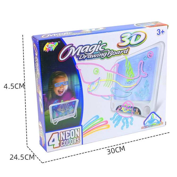 3D Fluorescent Drawing Board Magic Luminous Three-Dimensional Writing Board Graffiti Board Lighting Puzzle Children Drawing Board,Style: Drawing Screen (Dinosaur Version) - by PMC Jewellery | Online Shopping South Africa | PMC Jewellery | Buy Now Pay Later Mobicred