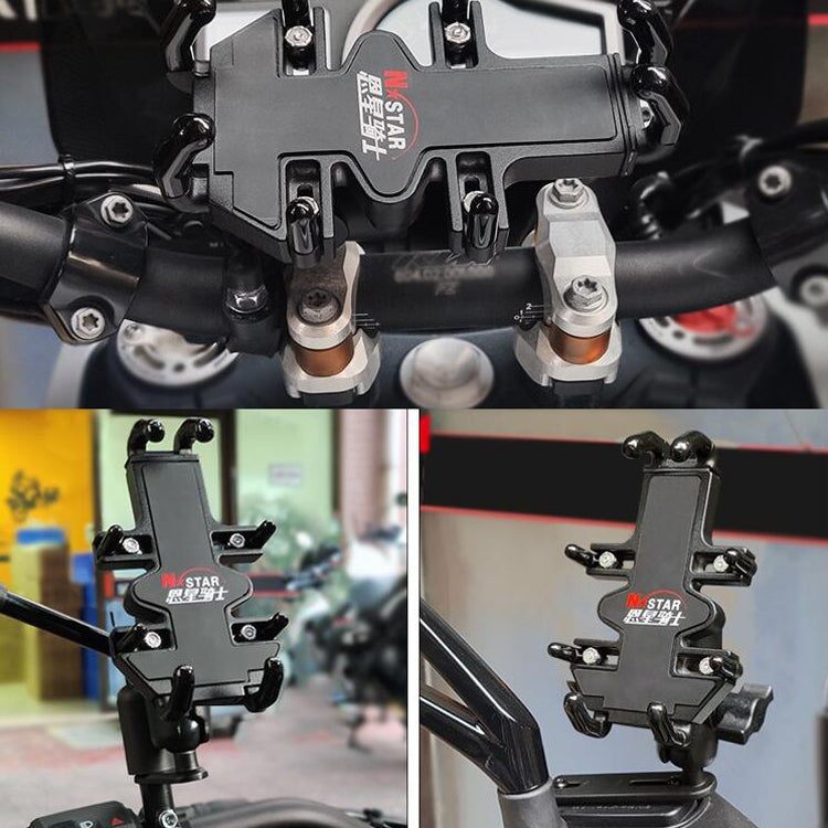 N-STAR NJN001 Motorcycle Bicycle Compatible Mobile Phone Bracket Aluminum Accessories Riding Equipment(With Expansion Head) - free shipping - PMC TechLife - Order now!