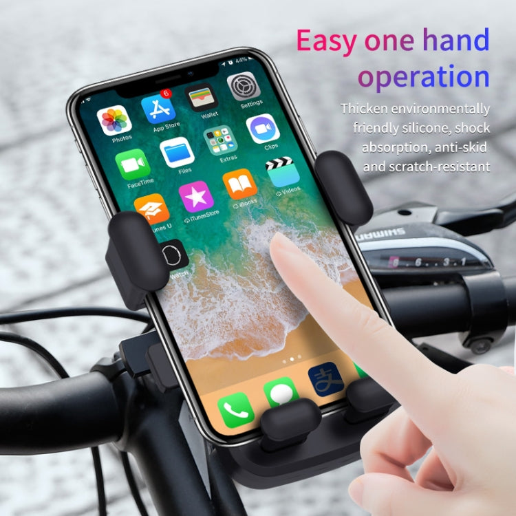 2 PCS Motorcycle Electrical Pedal Car Self-Lock Bracket Riding One-Button Shrink Mobile Phone Holder(Green M1) - Holder by PMC TechLife | Online Shopping South Africa | PMC TechLife | Buy Now Pay Later Mobicred