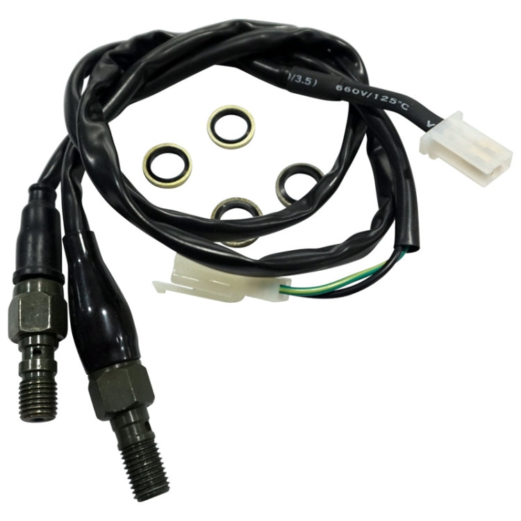 2 PCS Motorcycle Modified Accessories Disc Brake Hydraulic Switch Line, Specification: M10 x 1.25mm Square Plug - Motorbike Brakes by PMC TechLife | Online Shopping South Africa | PMC TechLife | Buy Now Pay Later Mobicred