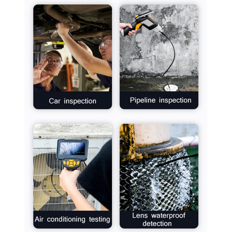 Industrial Dual-Lens Endoscope HD Handheld Screen Pipe Car Inspection Tool, Specification: Line Length 5m - by PMC Jewellery | Online Shopping South Africa | PMC Jewellery | Buy Now Pay Later Mobicred