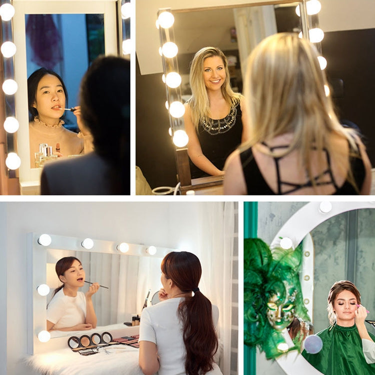 14 LEDs Cosmetic Room Bathroom Mirror Front Light USB Three-Color Dimming Light - Night Lights by PMc TechLife | Online Shopping South Africa | PMc TechLife | Buy Now Pay Later Mobicred