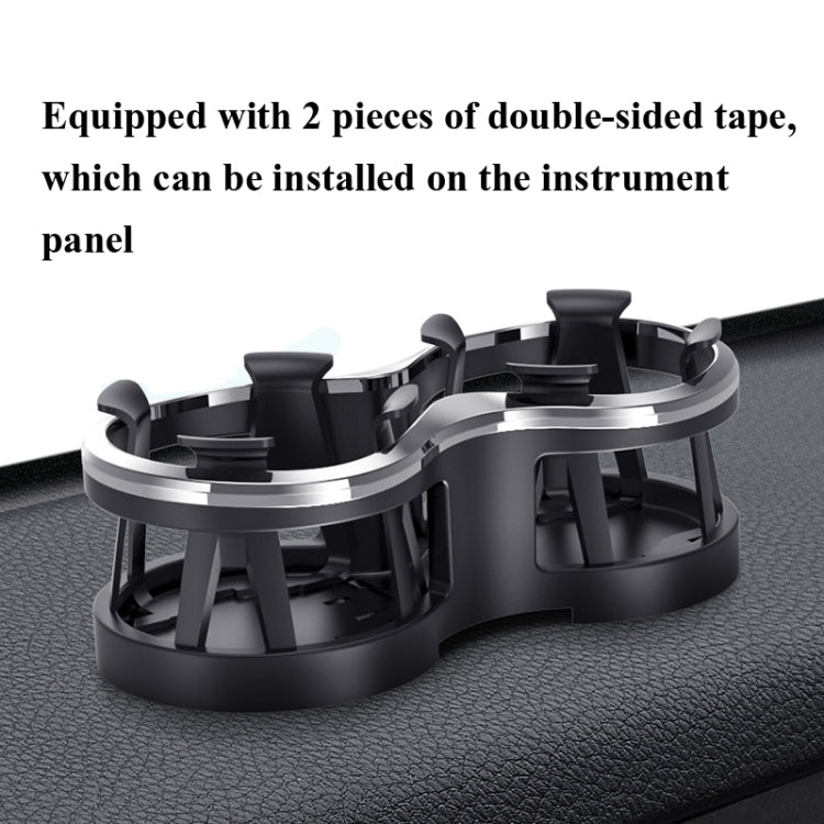 SHUNWEI SD-1038 Car Dual-Hole Water Cup Holder Cola Vacuum Flask Holder One For Two Beverage Holders - Car Drink Holders by SHUNWEI | Online Shopping South Africa | PMC TechLife | Buy Now Pay Later Mobicred